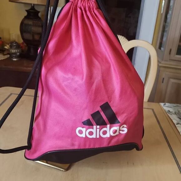 Adidas drawstring bag black and pink - Picture 3 of 4